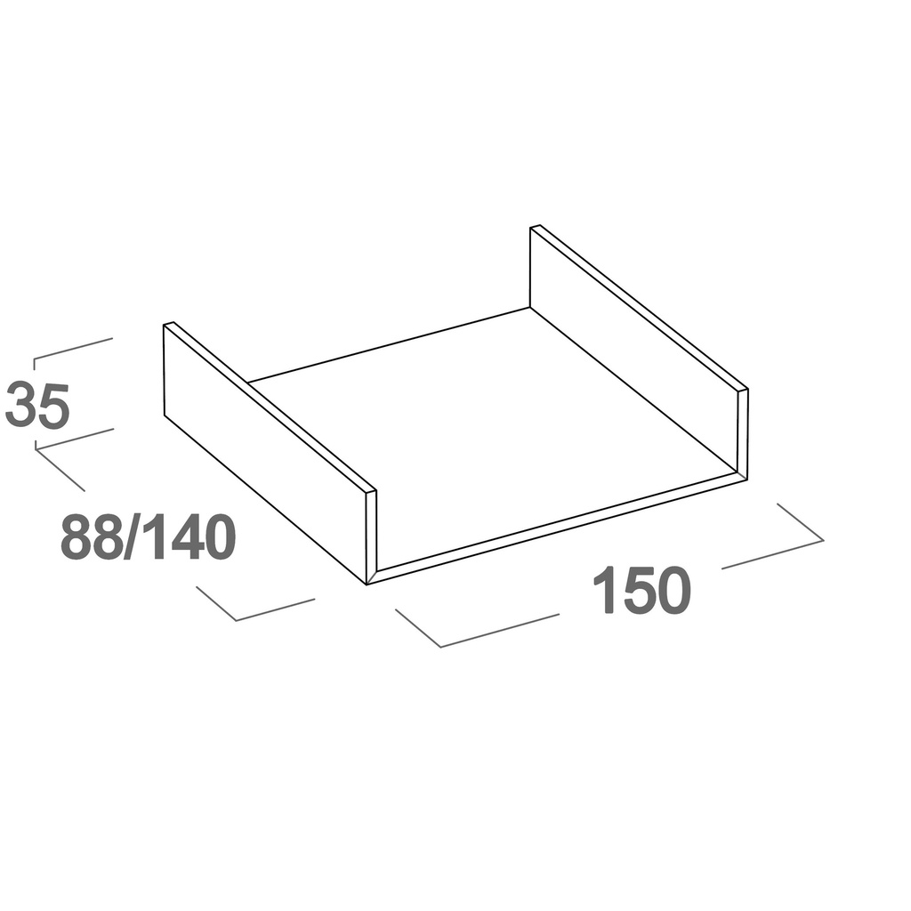 [BN523.003.002] Insert U Cuibus (Canaletto Walnut, 88)