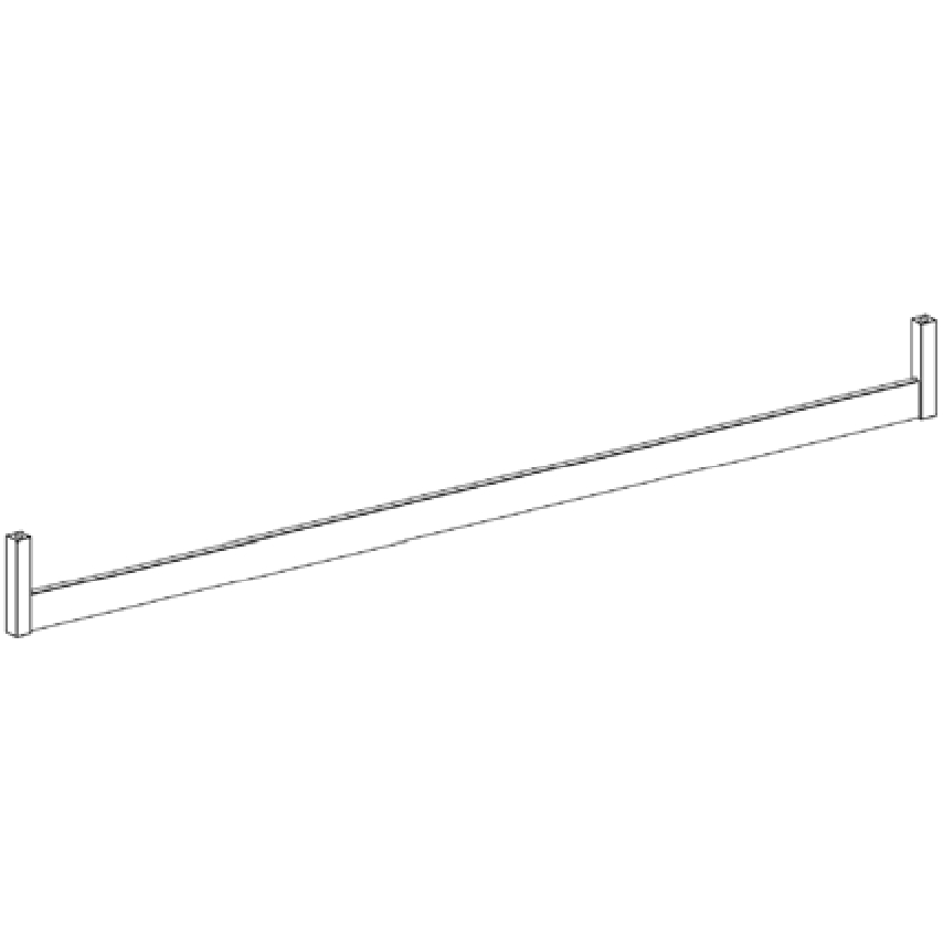 Barre de penderie rectangulaire ready-made